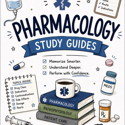 Pharmacology Study Guide: 50 Medications for EMS, Emergency, and Acute Care