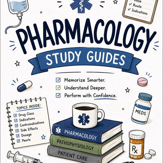 Pharmacology Study Guide: 50 Medications for EMS, Emergency, and Acute Care