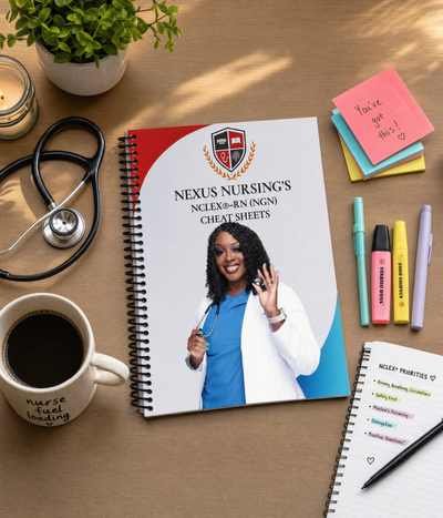 Nexus Nursing’s NCLEX-RN Cheatsheet Booklet